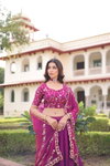KA 5053 Fendi Silk Lehenga With Blouse Dupatta Wholesale Online